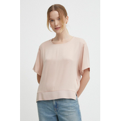 Bluza Sisley za žene, boja: ružicasta, bez uzorka