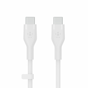 BELKIN BOOST CHARGE Silicone cable USB-C / USB-C 2.0  3M  (CAB009bt3MWH)