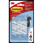 3M Command Clear kljukice, 6 kosov, 225 g (17006)