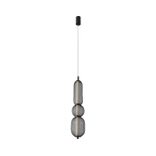 LED luster na sajli PUMA LED/15W/230V O 14 cm crna