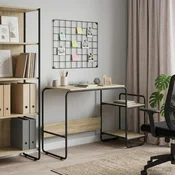 vidaXL Miza s shrambo Sonoma hrast 131.5 x 50 x 75.5 cm