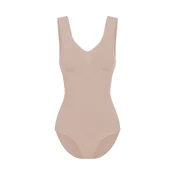 cfab Oblikovanje postave Tank Bodysuit Sculpting Shapewear mit Slip bež