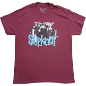 Slipknot Goat Logo Demon (Back Print) Maroon Red L Majica
