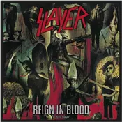 Slayer Reign In Blood Našitek za šivanje 100 x 100 mm