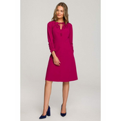 Style Ženska mini obleka Anglina S325 sliva S