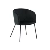 Stol Dallas 2603 (Črna) Črna, 78x55x55cm, Blago, Kovina, Iverna plošča