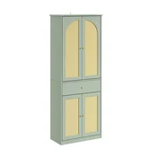SoBuy omara za čevlje in plašče Zelena 70x34x180cm FSB107-GR, (5000299724)