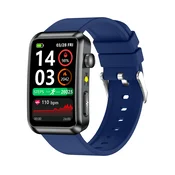 INF Napredna pametna ura z EKG, merjenjem srčnega utripa in SOS - združljiva z Android in iOS Blue, (5000129874)