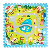 Plastica Penasta sestavljanka Village 9 kosov