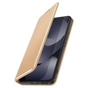 AVIZAR Preklopna torbica za Redmi Note 15 5G/4G – predali za kartice in stojalo, Zlata, (5000275450)
