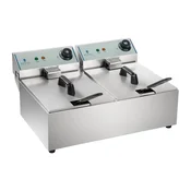 Royal Catering DVOJNI ELEKTRIČNI GASTRONOMSKI CVRTNIK 2x5L 2 PREDALNICI