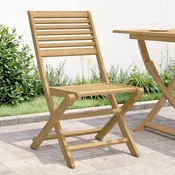 Zložljivi stoli 2 kosa 48,5x61,5x87 cm Masivni les akacije