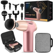 Neo-Sport NS-500 Pink Body Massage Gun with 8 Attachments for Ultimate Relaxation, (21740619)