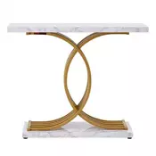 VEVOR Konsolna miza 100x30x81 cm Bela