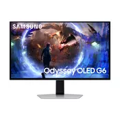 Samsung G60SD computer monitor 68.6 cm (27) 2560 x 1440 pixels Quad HD OLED Silver
