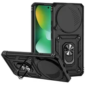 GS Oklepni ovitek za Xiaomi Redmi Note 15 4G, CamShield Slide, črn