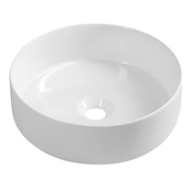 ISVEA Keramično umivalnik INFINITY ROUND 36cm, bela, za montažo na pult