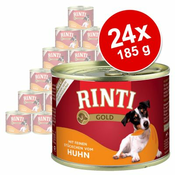 RINTI Varčno pakiranje Gold 24 x 185 g - Koščki jagnjetine