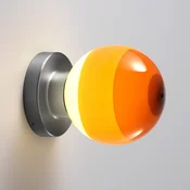 MARSET LED stenska svetilka Dipping Light A2, oranžna/siva - Dnevna soba/jedilnica - Dizajn - oranžna/jantar, grafit - Kovina