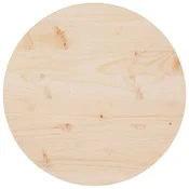 Ploca za stol O 50 x 2,5 cm od masivne borovine