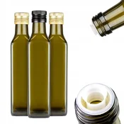 shumee 10x stekleničk MARASCA 250 ml z dozirnikom za olivno olje