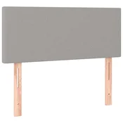 vidaXL vidaXL Posteljno vzglavje svetlo sivo 80x5x78/88 cm blago, (20794282)