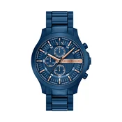 ARMANI EXCHANGE Analogna ura HAMPTON ultra mornarsko modra