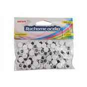 shumee Oči za maskote/lutke za pritrjevanje, okrogle oblike, premera 1 mm, črne barve