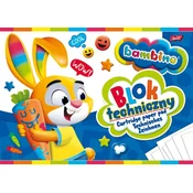 shumee Tehnični blok BAMBINO. A4. 10 listov.