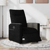 MAISON CHIC Električni naslanjač - Relax naslanjač črno blago, (22061545)