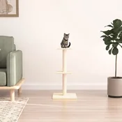 vidaXL Mačje drevo s praskalniki iz sisala krem 73 cm