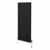MONSTER Ovalni stebrični radiator in ventili - 1600 mm x 600 mm - črn, (21569817)