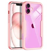 Hibridni Full body ovitek Techsuit ColorVerse 360 za iPhone 16 Plus - pink