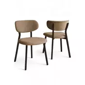 HANAH HOME Set stolica (4 dela) Toldy Cappuccino Brown