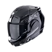 Motociklisticka kaciga na preklop Scorpion EXO-TECH EVO TRAVELER crno-bijela