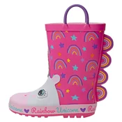 Pollino škornji za dež POL1257 Rainbow D pink 25