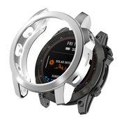 Trden TPU ovitek za Garmin Fenix 7 - srebrn