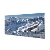 tulup.si Slika na akrilnem steklu Mountain pozimi 100x50 cm 4 obešalnika