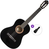 Valencia VC104 Basic SET 4/4 Black Klasicna gitara