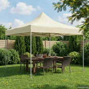 Šator za zabave Krema 291 x 291 x 315 cm Oxford tkanina
