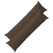 vidaXL Prevleka za blazino 2 kos HEERLEN Taupe 40 x 145 cm Blago