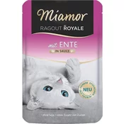 Miamor MIAMOR Ragout Royale – mesnati obrok za mačke z račjim mesom v omaki, 100g, brez umetnih barvil, brez glutena in soje