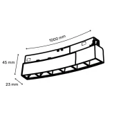 MAGNETIC SVETILJKA GS1000 7W 3000K 36° 48V DC CRNA (R1000)