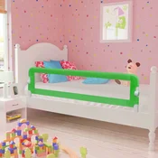 Sigurnosna ogradica za djecji krevet 2 kom zelena 150 x 42 cm