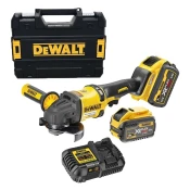 Dewalt akumulatorski kotni brusilnik z ročajem 125 mm 54V XR FLEXVOLT DCG418SHDX2