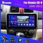 Srnubi 10.3” Android 11 Car Radio For Honda CR-V 3 RE CRV 2007-2011 2Din Multimedia Player GPS Navigation QLED Screen Carplay 4G