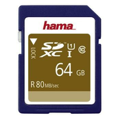 Hama SDXC 64 GB razred 10, UHS-I 80 MB/s