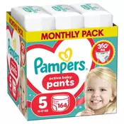 Pampers pants pelene monthly S5, 11-17kg 164 kom