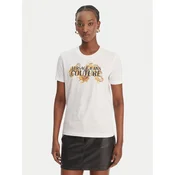 Versace Jeans Couture Majica 80HAHE02 CJ00E Bela Regular Fit