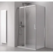 POLYSAN THRON SQUARE Pravokotna Tuš Kabina 1100x700mm, Minimalistični Drsni Sistem